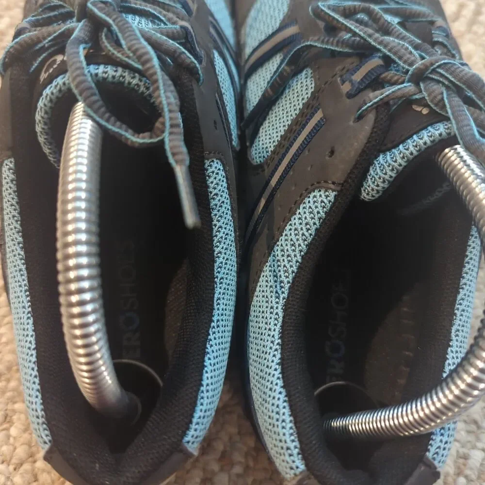 Xero Prio Lightweight Minimalist Barefoot Shoes Womens 8.5 Blue Gray Trail